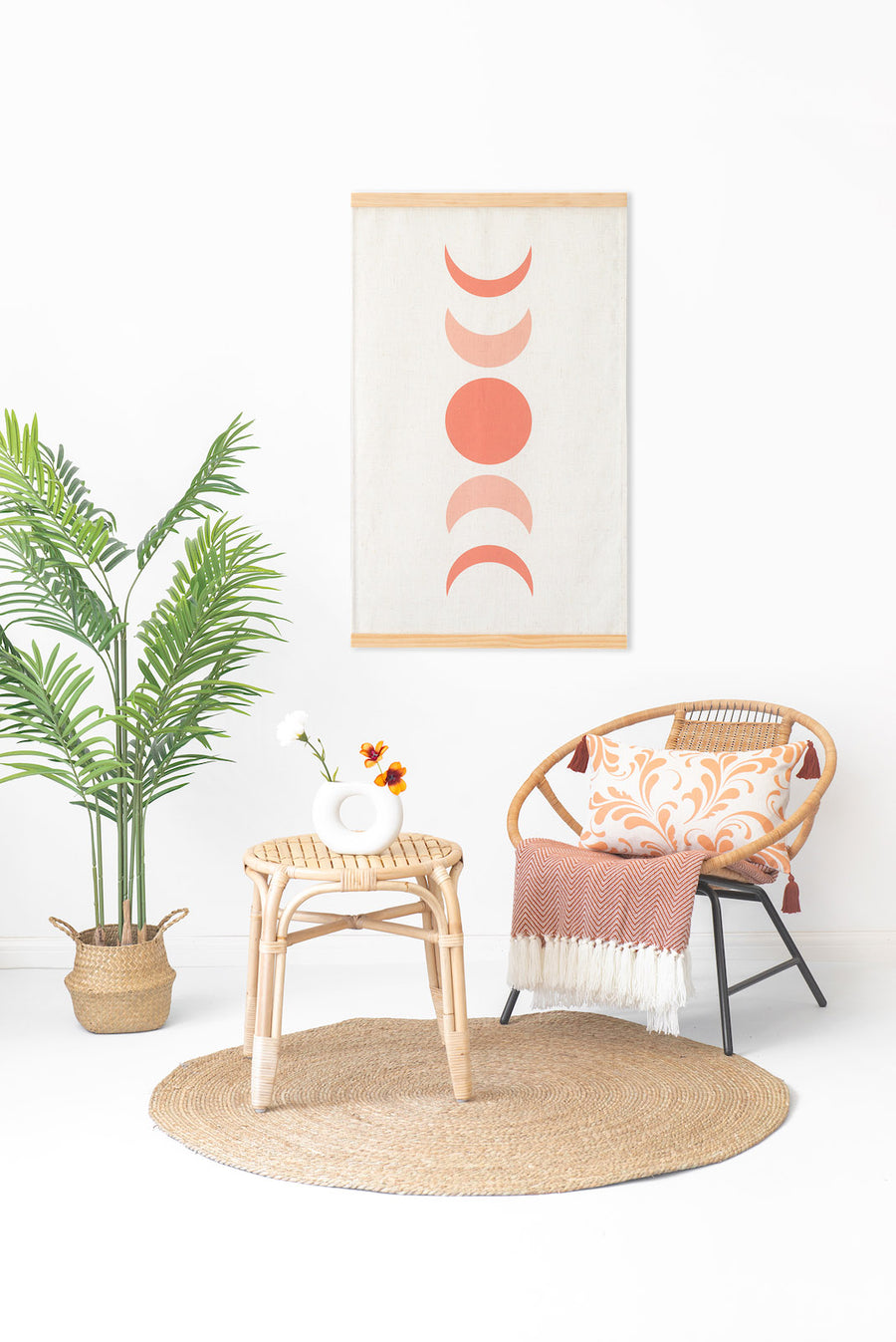 burnt orange throw pillow