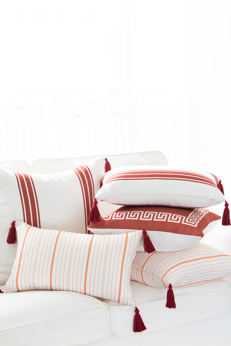 striped outdoor pillows