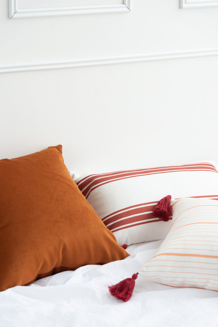 Modern Pillow Cover, Corduroy, Burnt Orange, 18