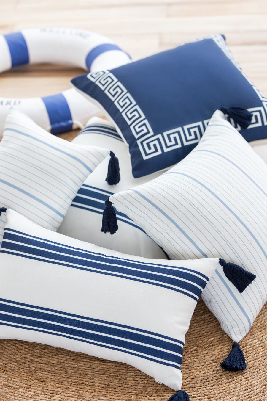 striped outdoor pillows