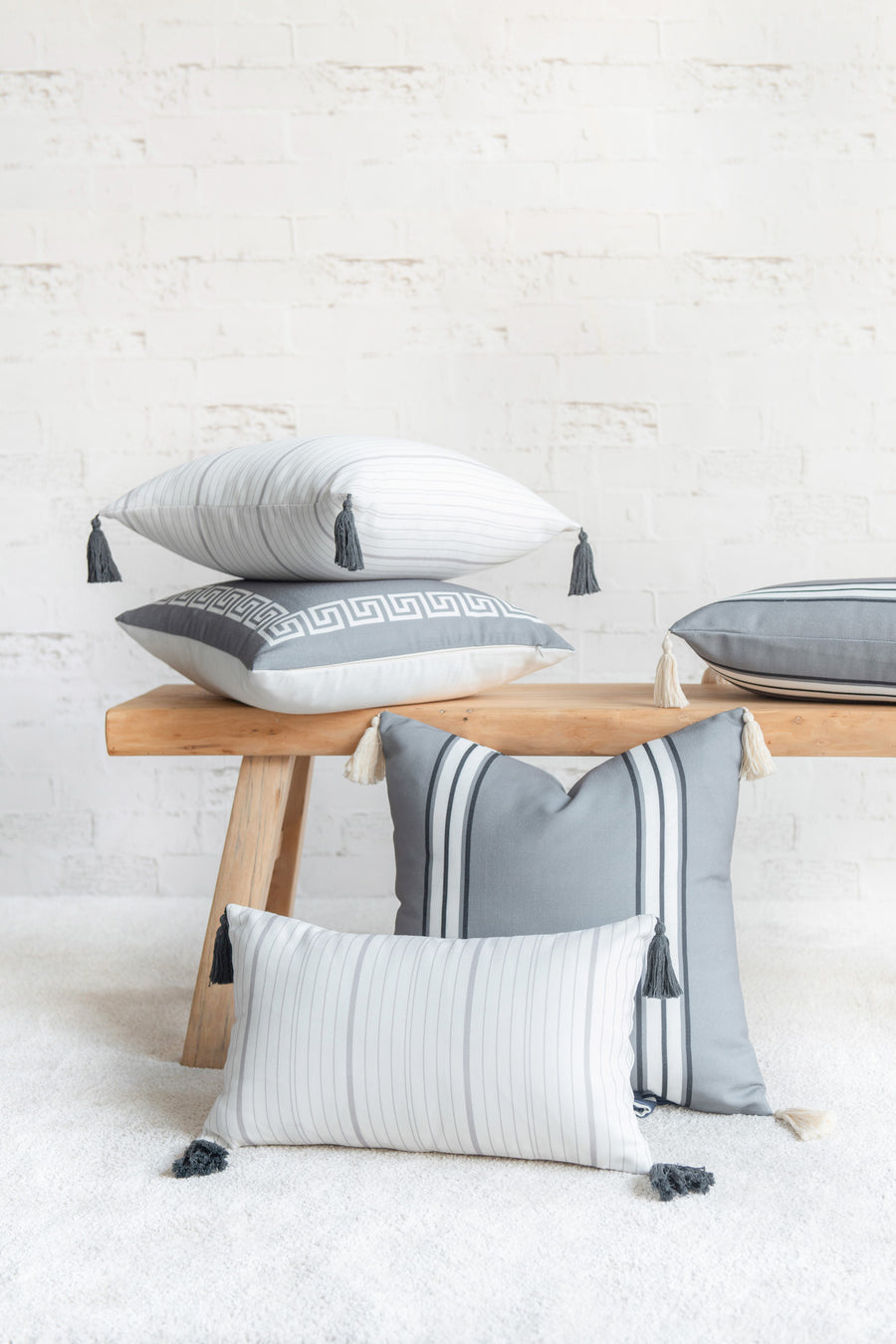 striped throw pillow