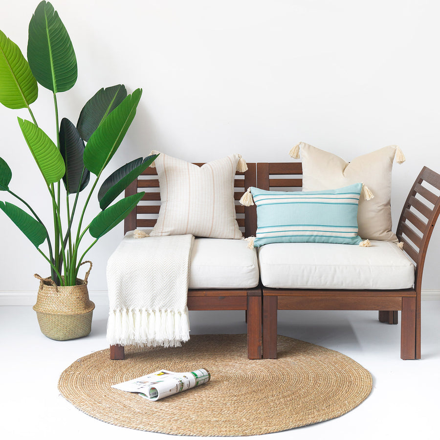 tassel throw pillow