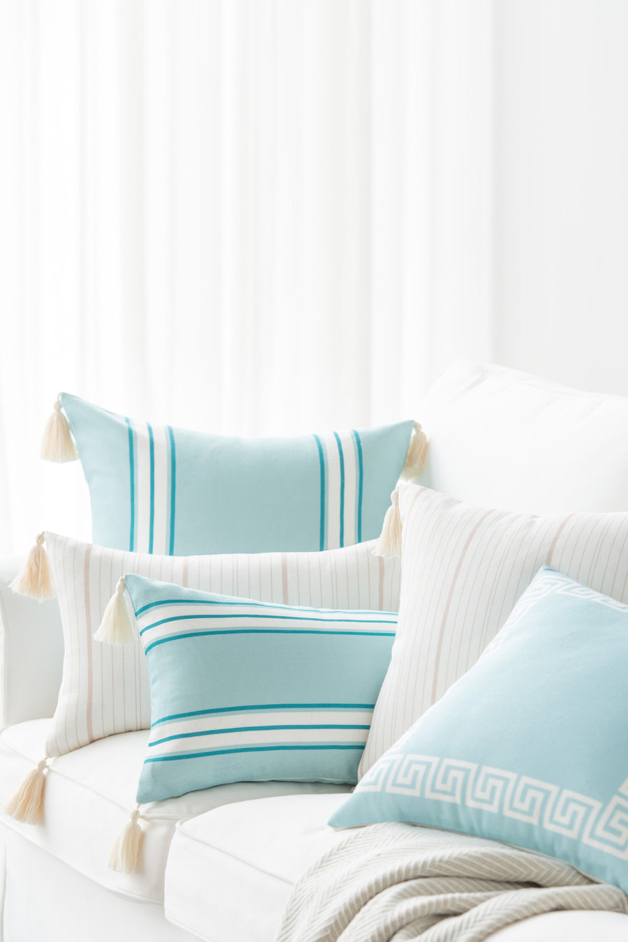beach themed throw pillows