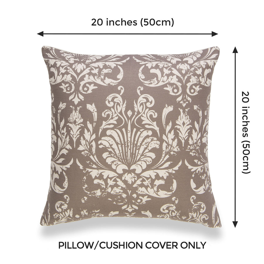Hofdeco Mid Century Neutral Decorative Pillow Cover Only, Beige Solid, 20x20