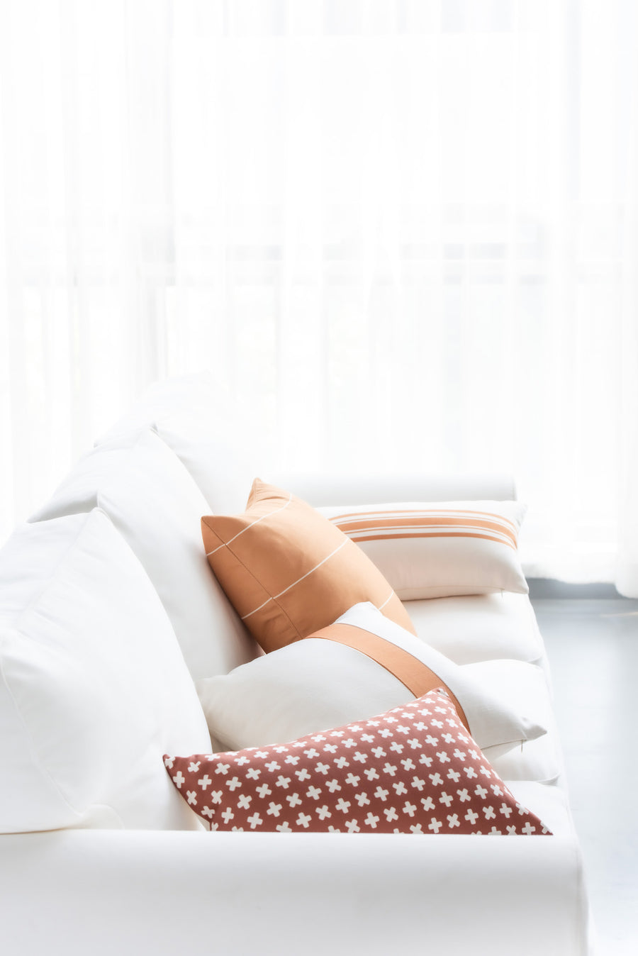 Modern Boho Outdoor Pillow Cover, Mustard Yellow Striped, 20