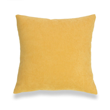 yellow throw pillow