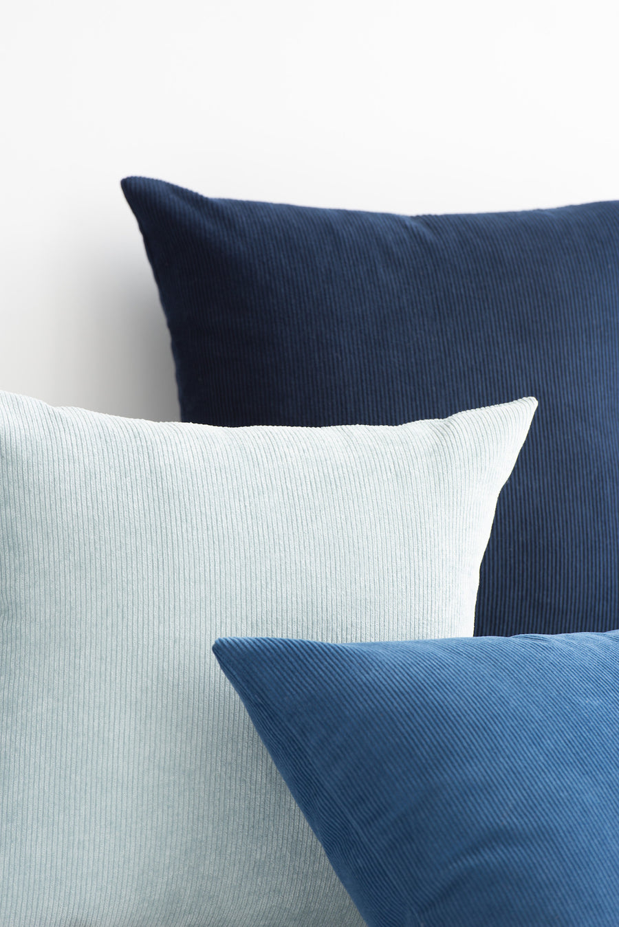 Modern Pillow Cover, Corduroy, Blue, 18