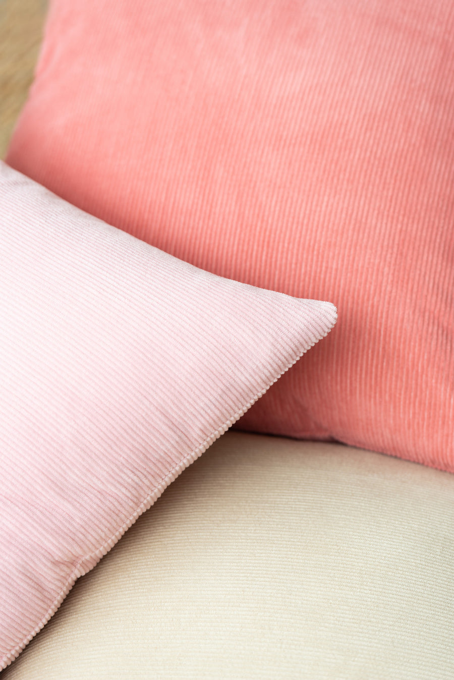 Modern Pillow Cover, Corduroy, Blush Pink, 18