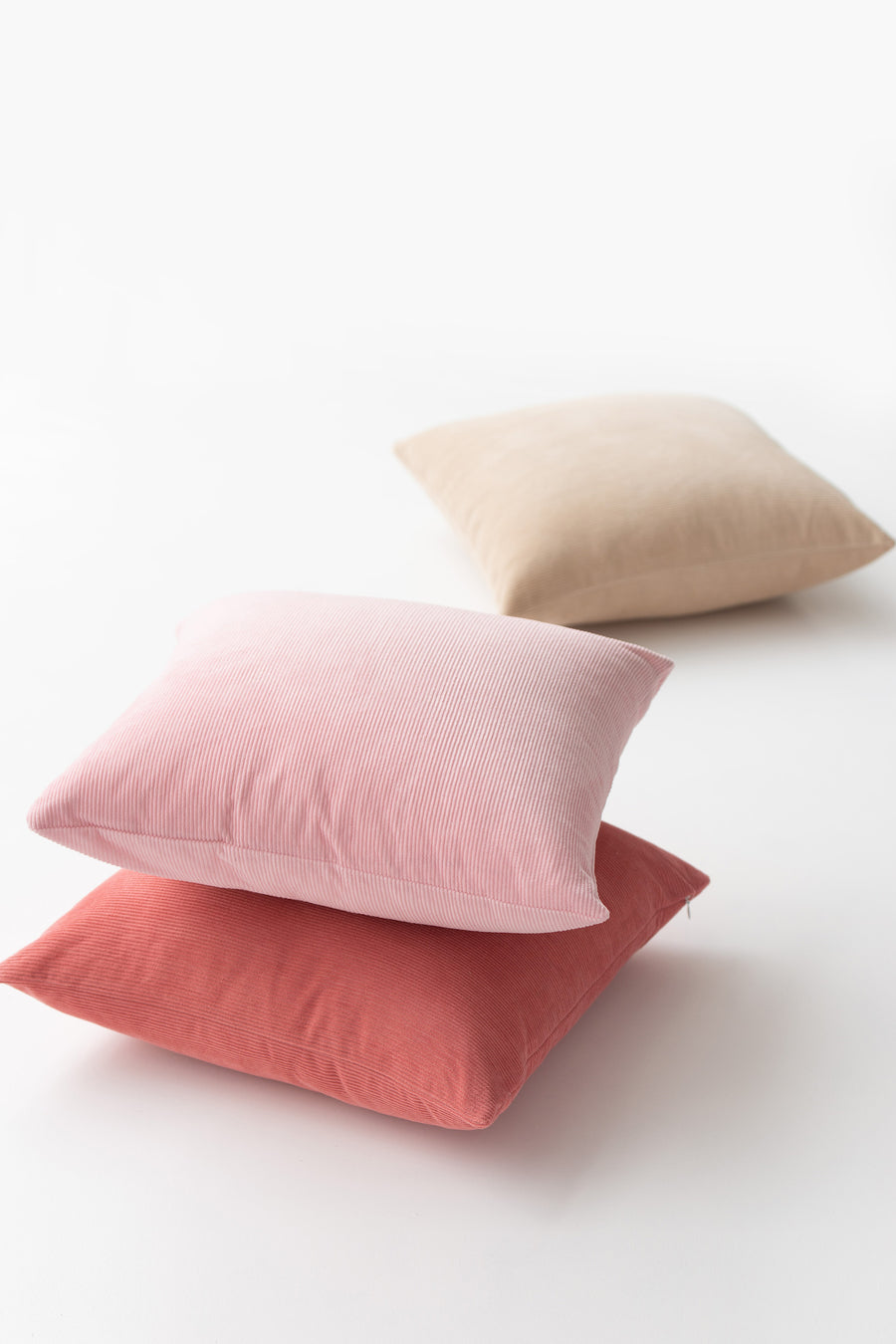 Modern Pillow Cover, Corduroy, Blush Pink, 18