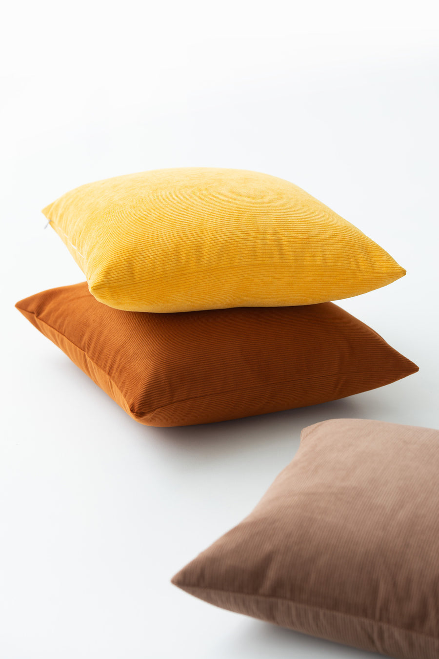 Modern Pillow Cover, Corduroy, Burnt Orange, 18