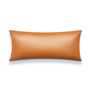 leather lumbar pillow