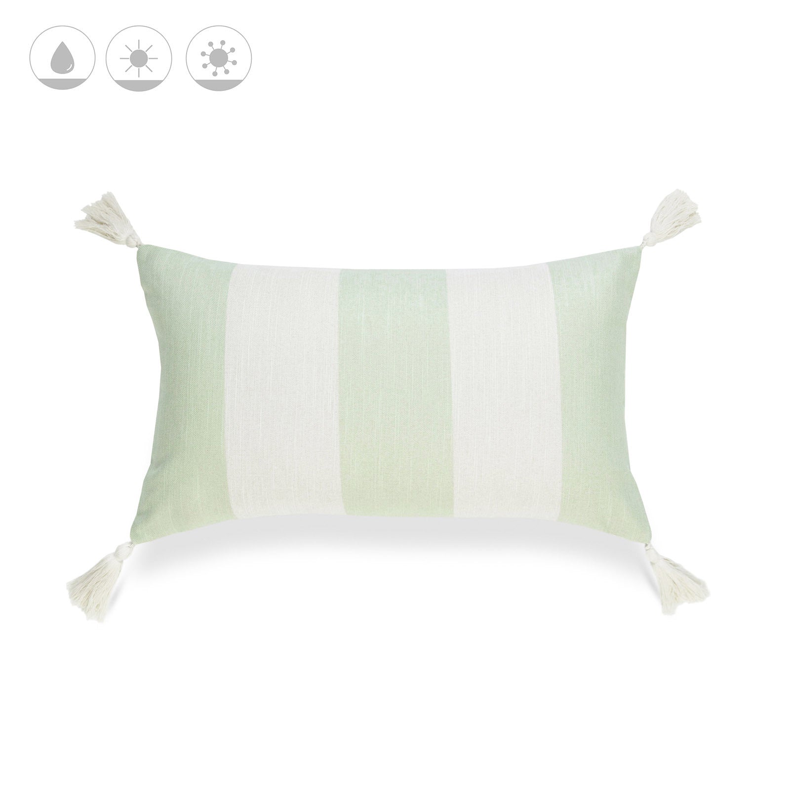 Rectangular Outdoor Pillows, Malta, Pale Green Hofdeco
