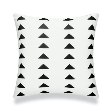 black and white pillows