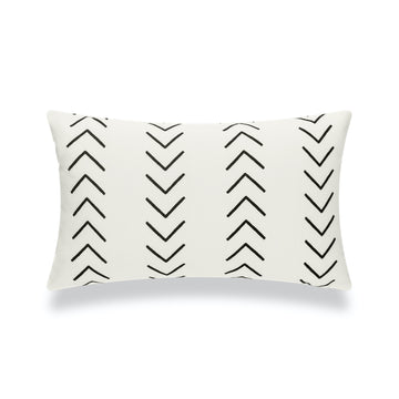 black and white pillows