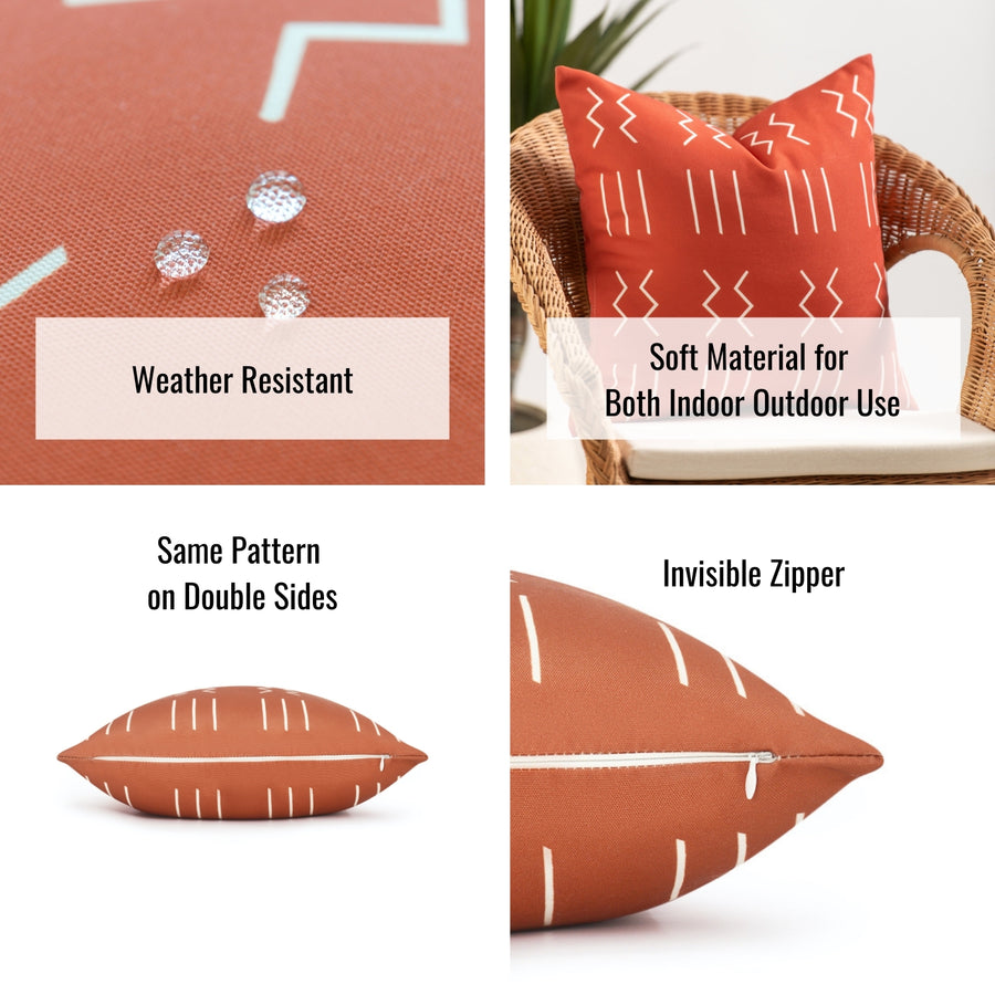orange pillow covers
