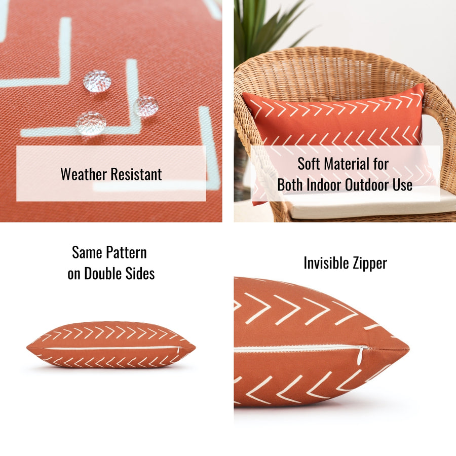 orange pillow covers