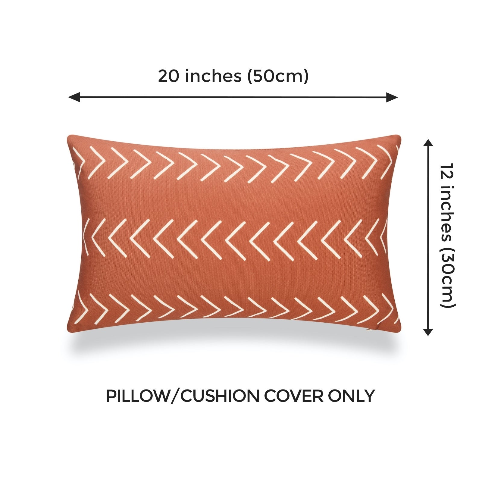 Autumn Pillows, Mudcloth Inspired, Rust Orange | Hofdeco
