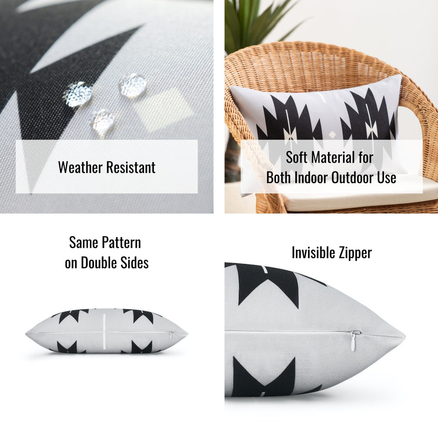 gray pillow covers