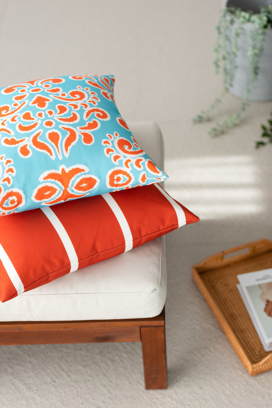 orange pillows
