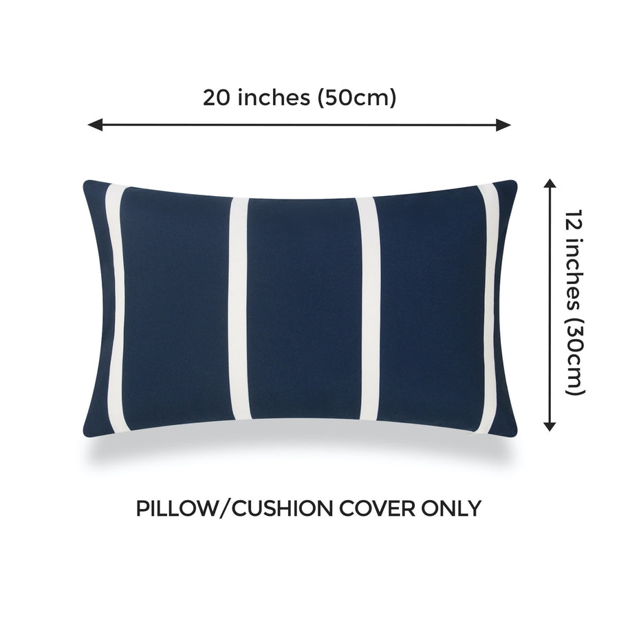 Striped outdoor outlet lumbar pillows