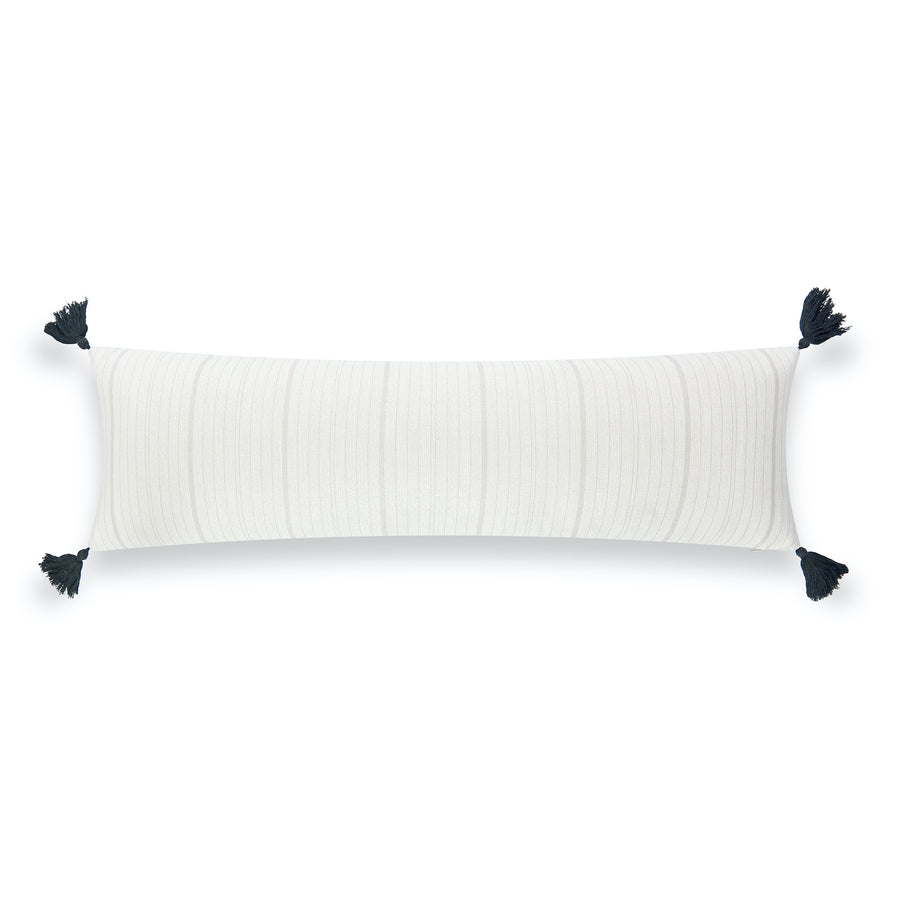 Extra Long Lumbar Pillow, Gray, Missi | Hofdeco