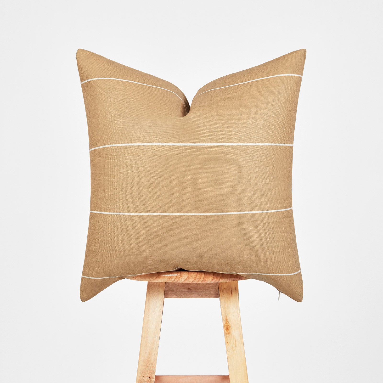 Bohemian Throw Pillows, Striped, Sand Hofdeco