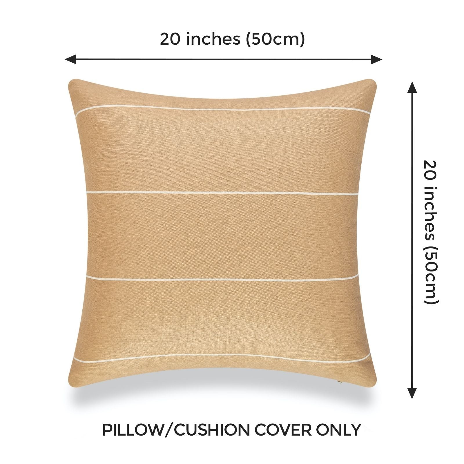 Bohemian Throw Pillows, Striped, Sand Hofdeco