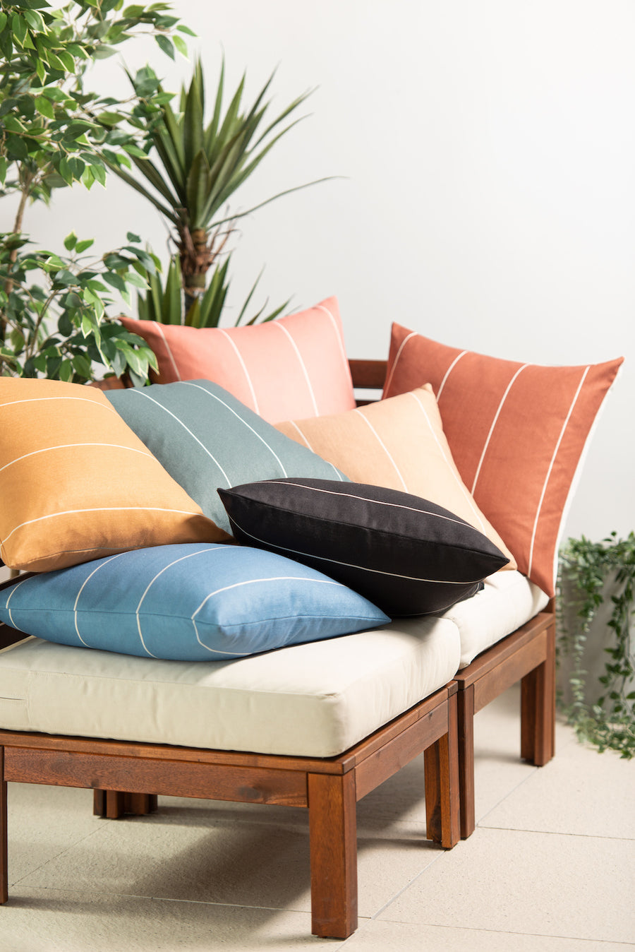 striped pillows