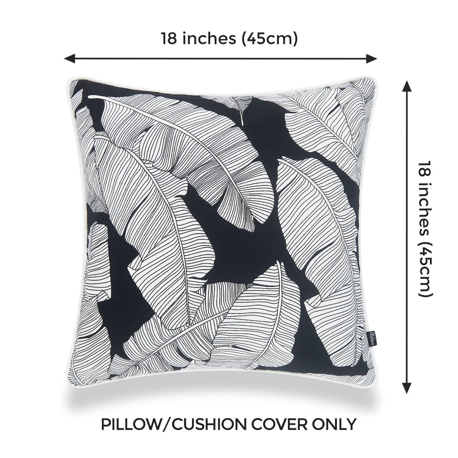black and white pillows