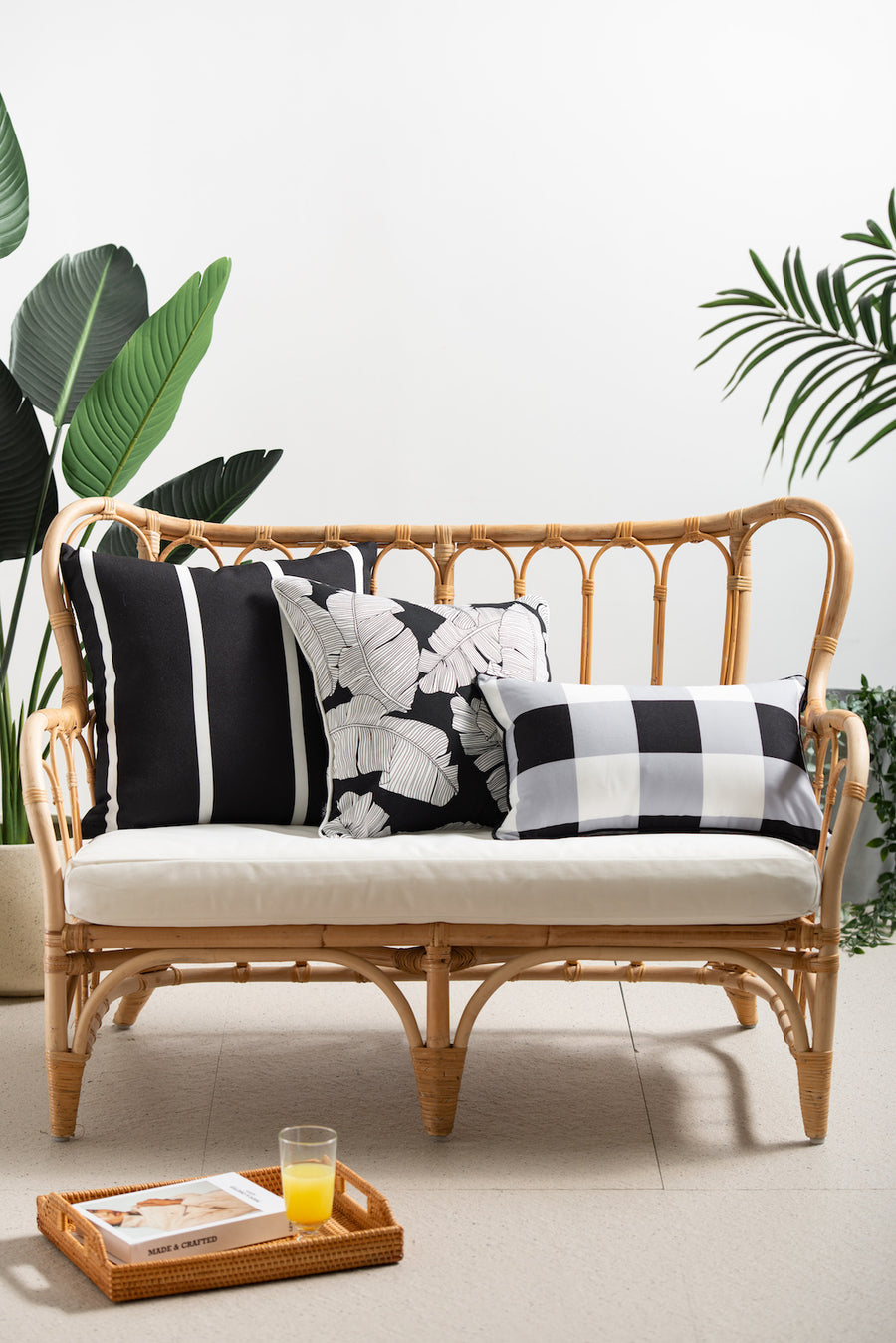black and white pillow covers