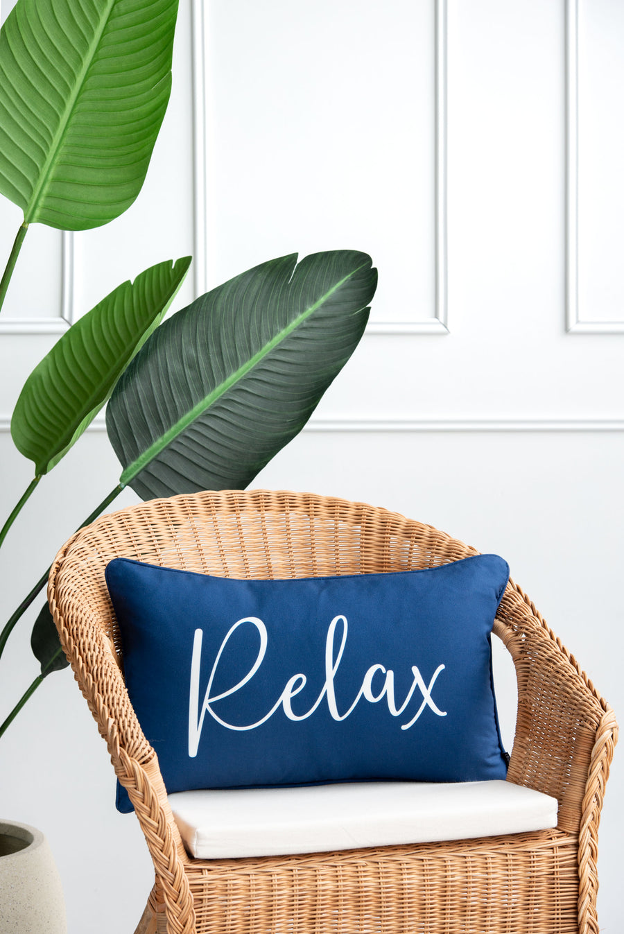 navy blue outdoor pillows