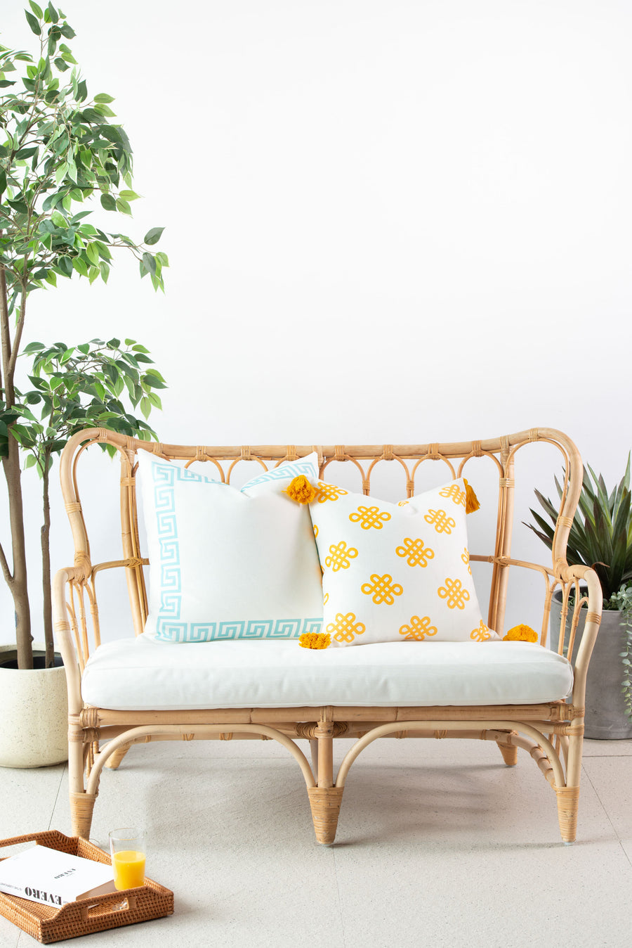 turquoise outdoor pillows