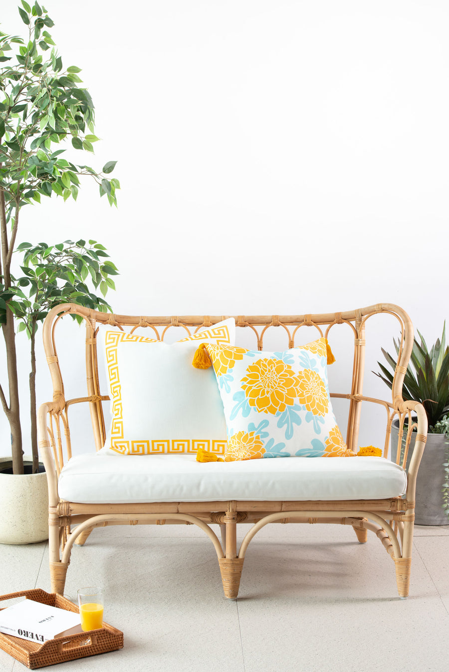 greek key pillow