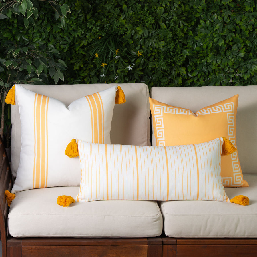 yellow outdoor pillows