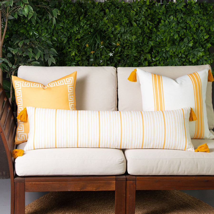 striped throw pillow