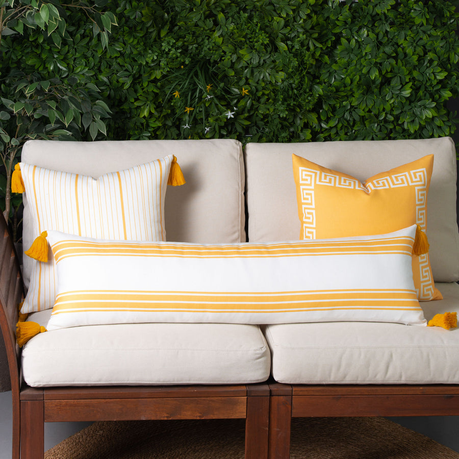 striped throw pillow