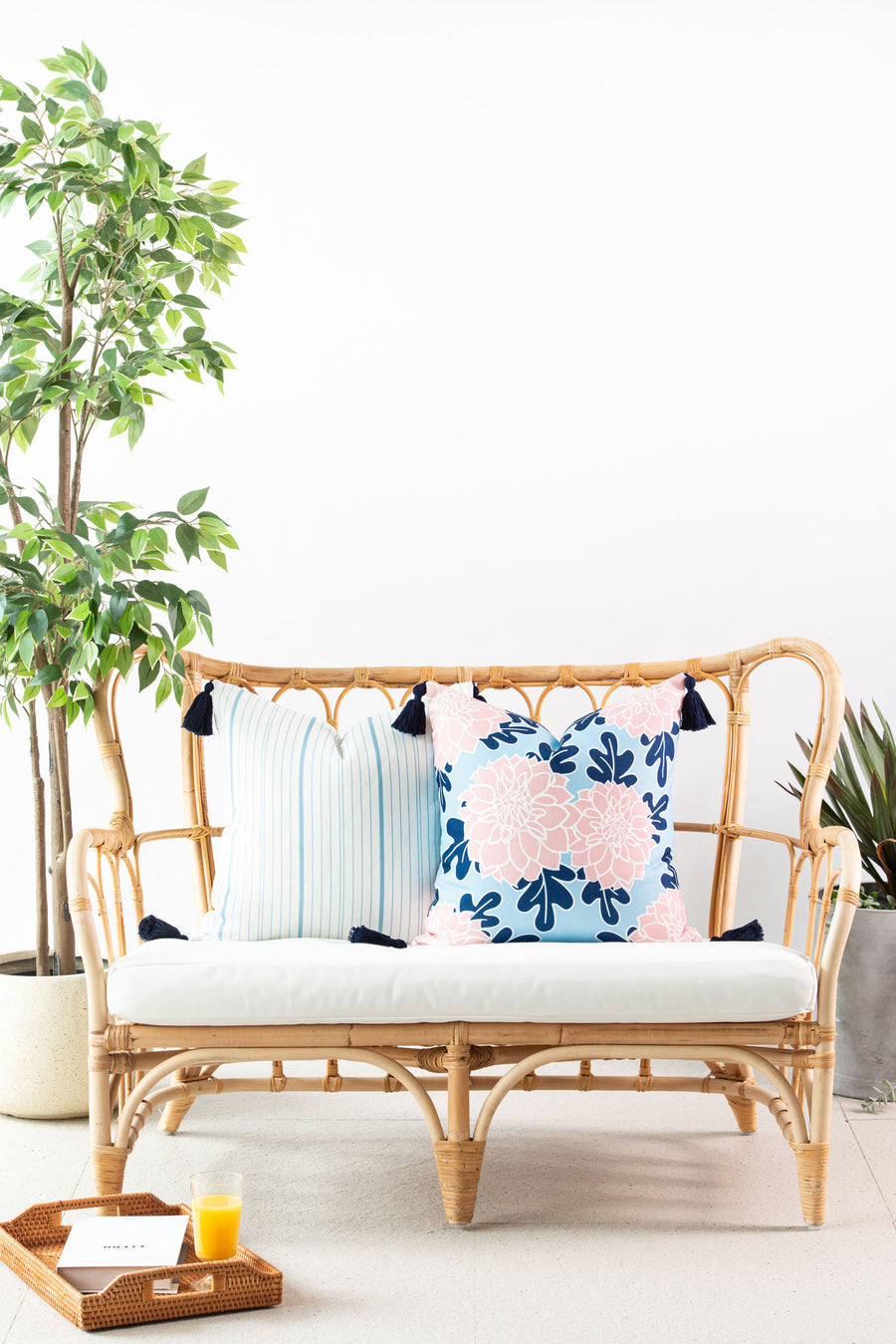 striped throw pillow