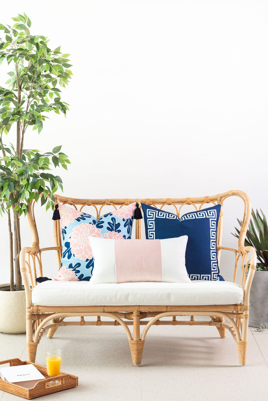 striped throw pillow