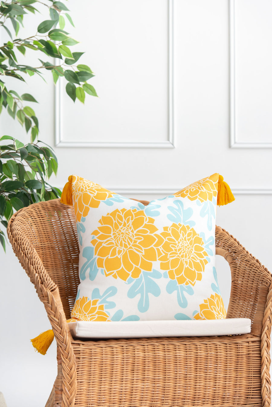 floral outdoor pillows