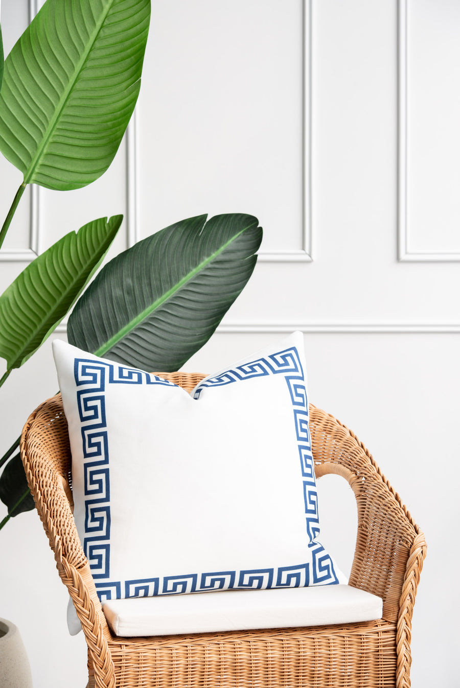 greek key pillow