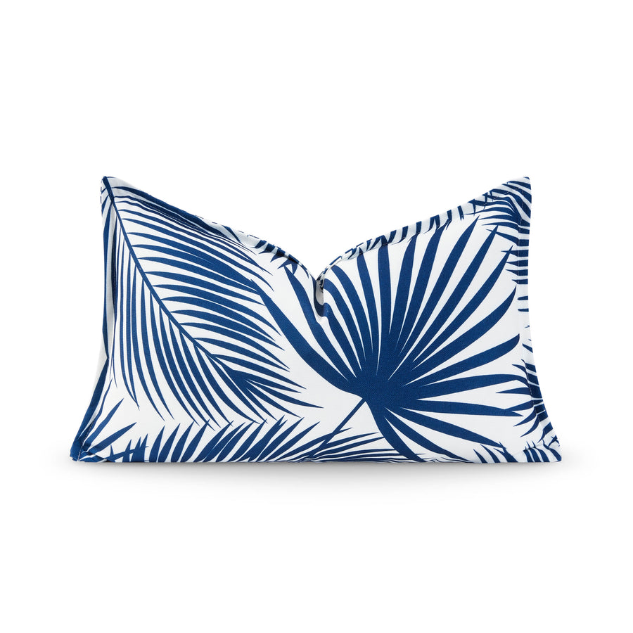 navy blue lumbar pillow