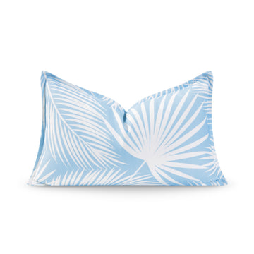 blue outdoor pillow cover