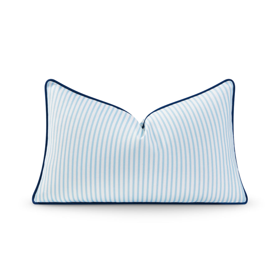 blue and white pillow cover