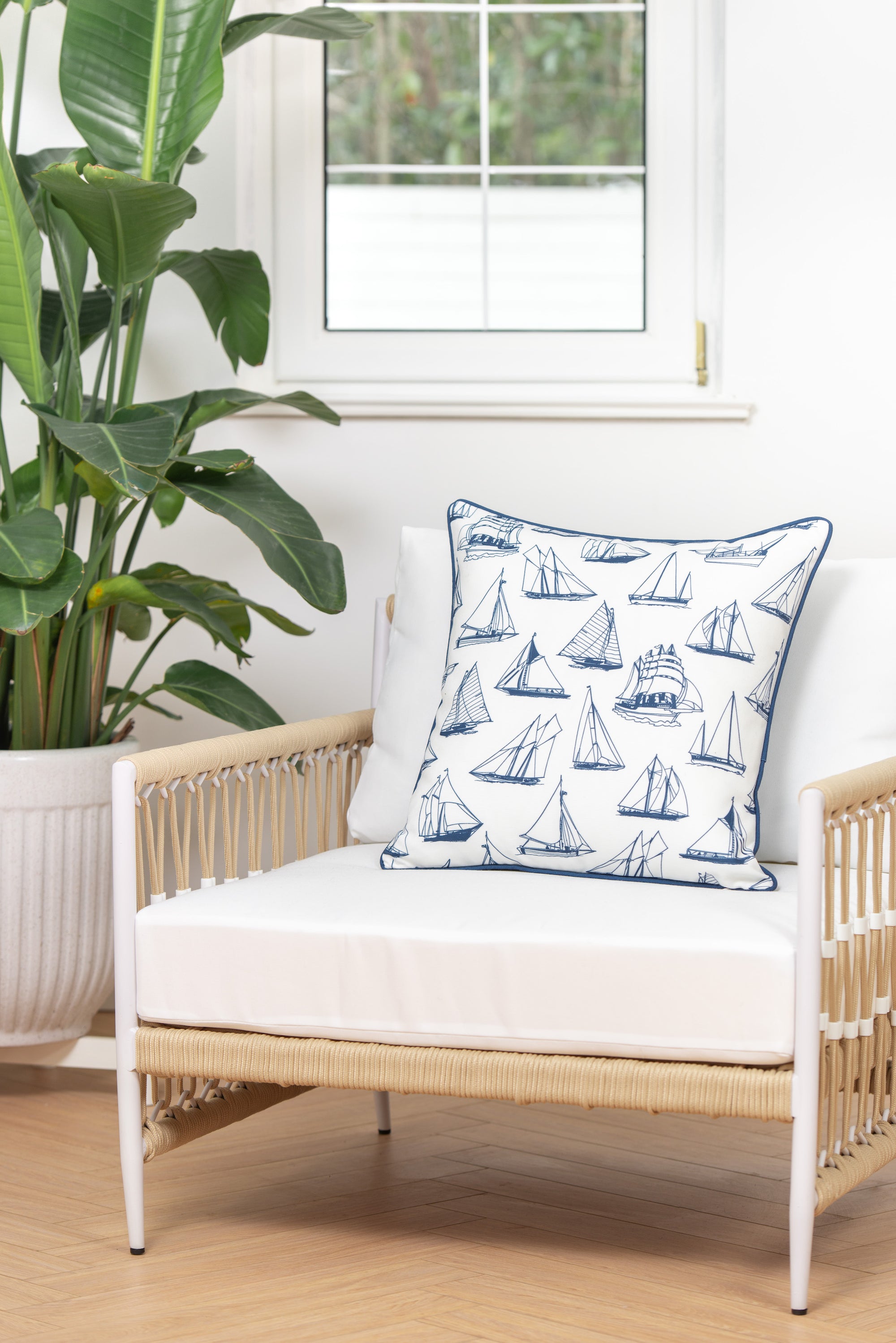 navy blue outdoor pillows