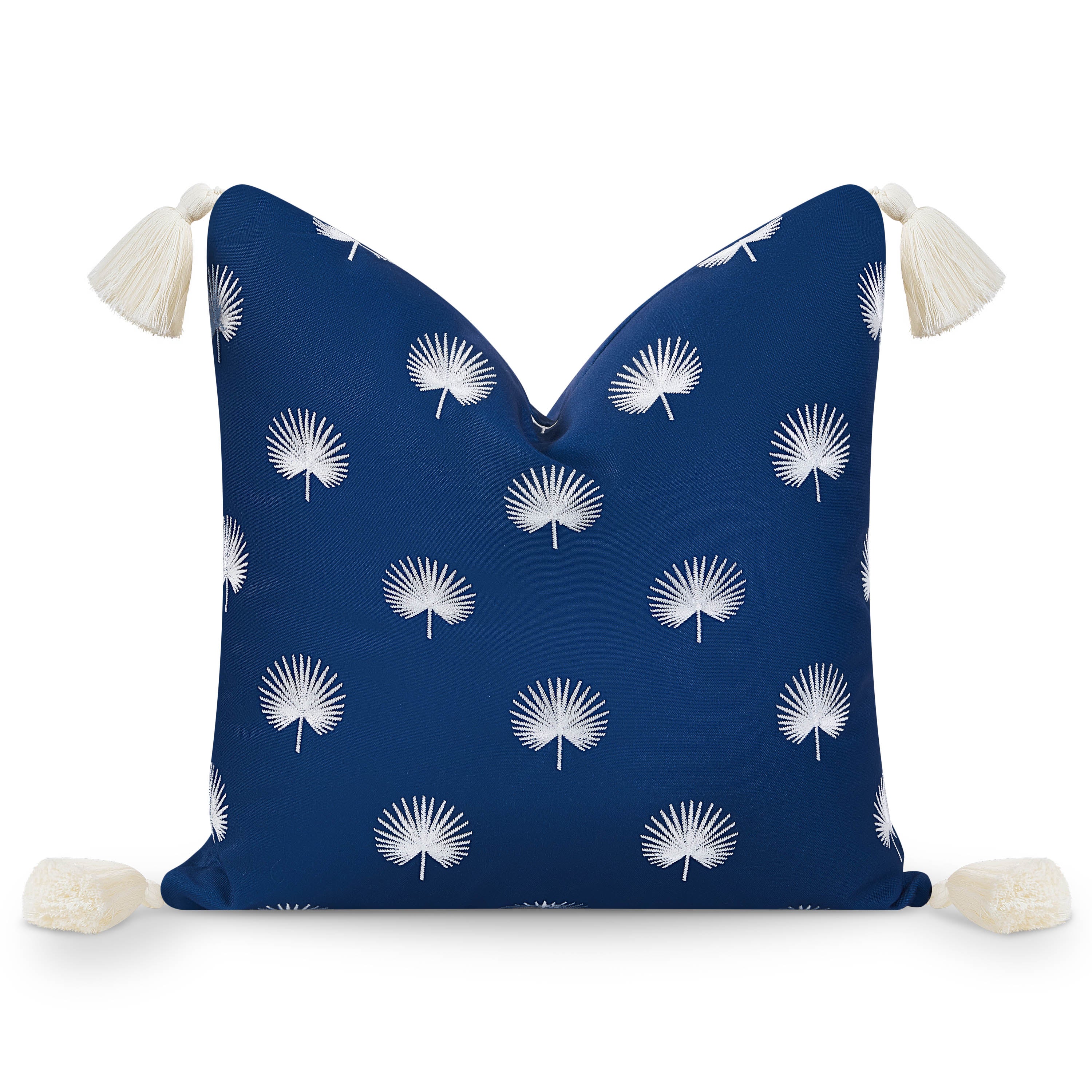 Coastal Hampton Style Indoor Outdoor Throw Pillow Cover