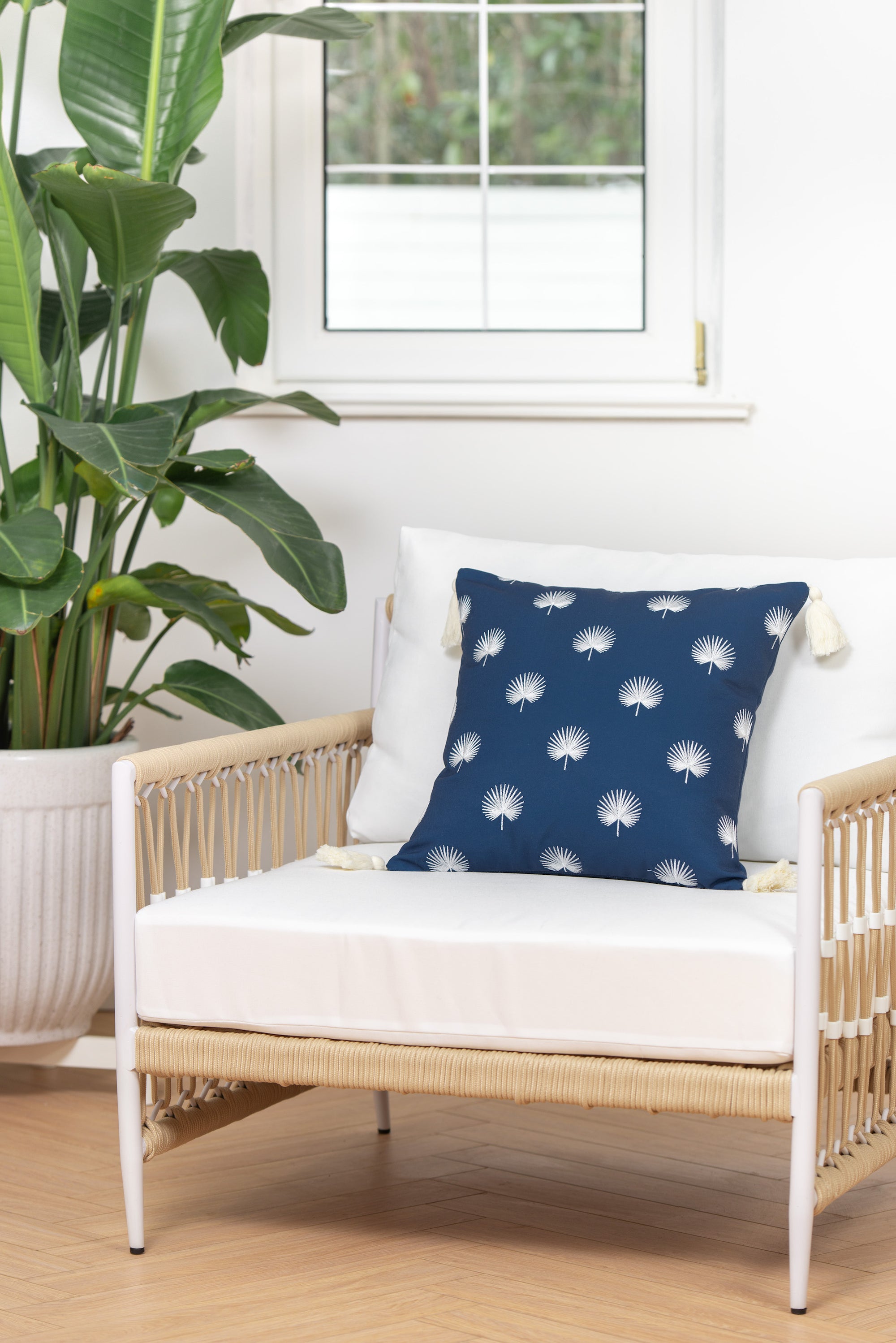 navy blue outdoor pillows