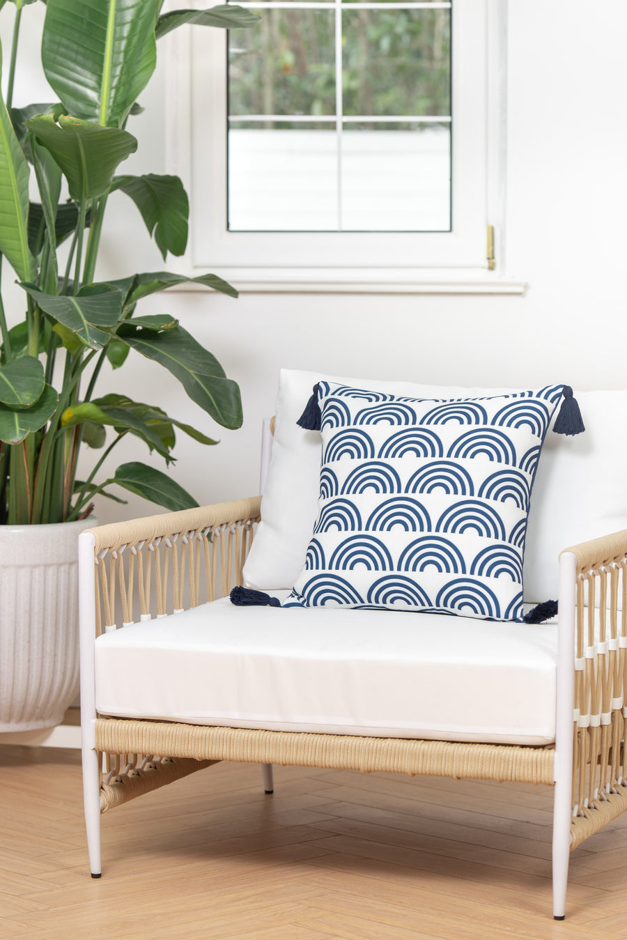 navy blue outdoor pillows