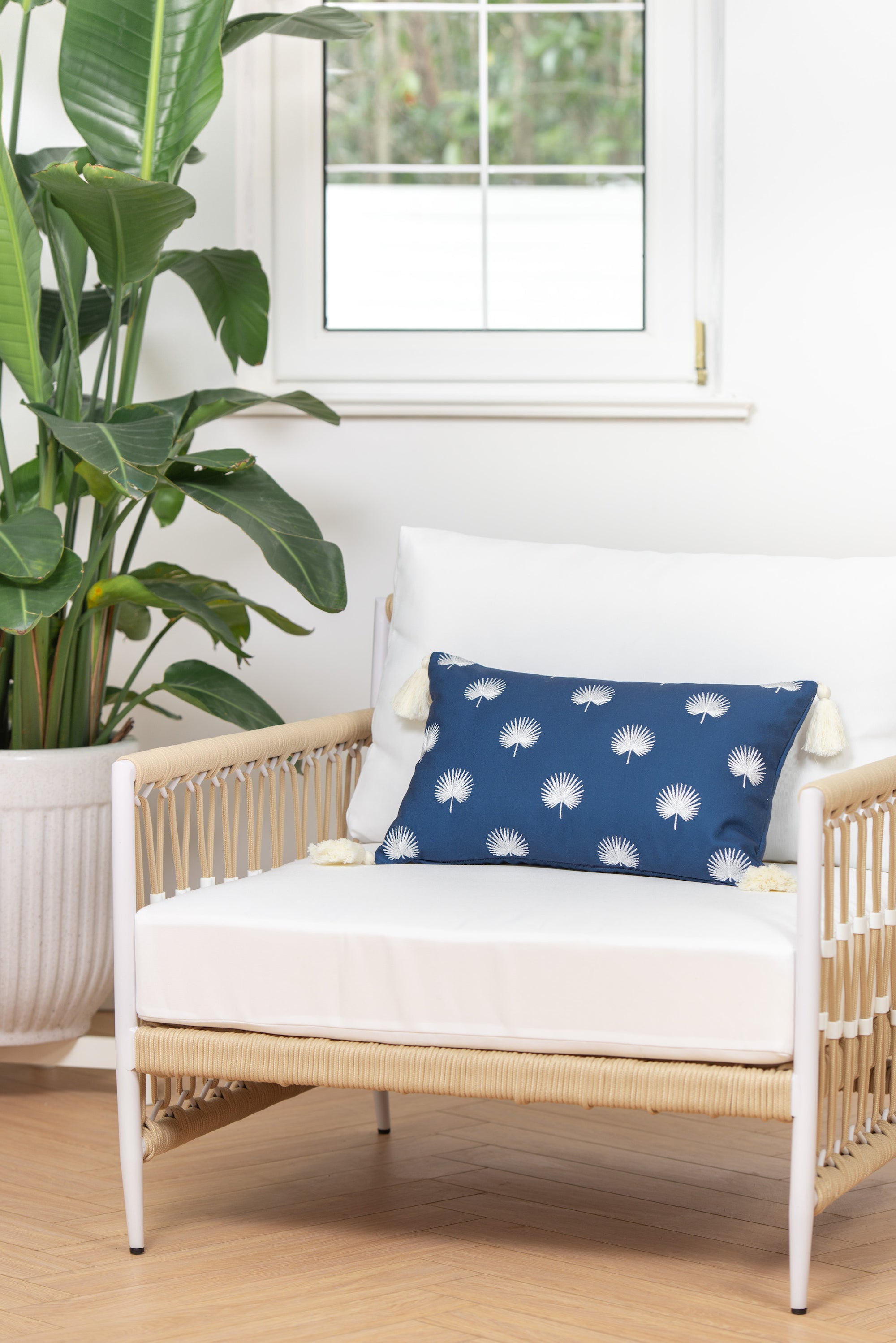 navy blue outdoor pillows