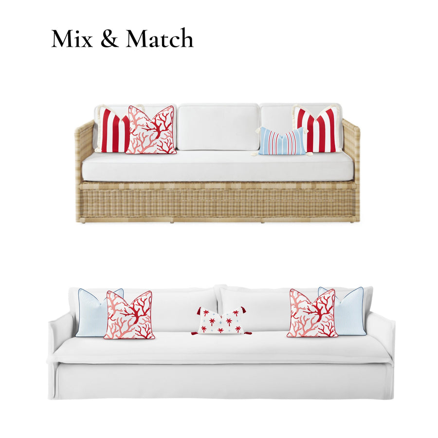 beachy outdoor pillows