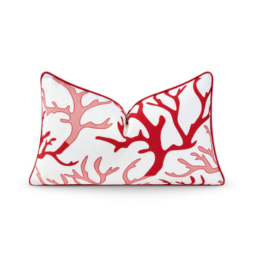 coral pillow cover